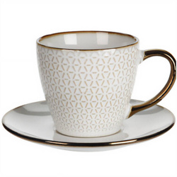 DUNE kávés tea csésze és csészealj, 210 ml