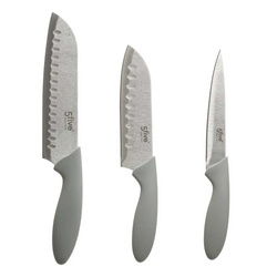 Konyhai késkészlet, rozsdamentes acél, 3 darab