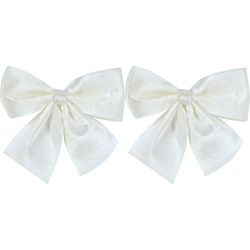 Karácsonyi masnik a fán, textil, 2 darab, 13 x 13 cm