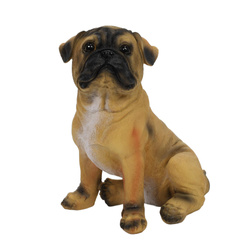 Kerti figura kutya, 27 cm magas, műkőből készült