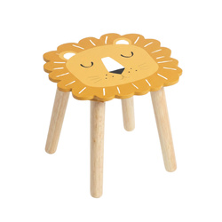 SAFARI gyerekfa szék állatmotívummal, 28 cm, oroszlán