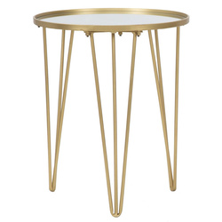 Tükörfelületű kávézóasztal, Ø 40 x 49 cm