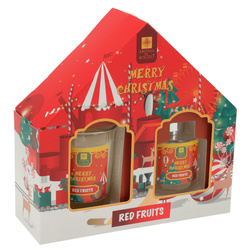 Illatcsomag olaj 40 ml + gyertya, piros gyümölcsök