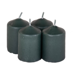 Illatos gyertyák készlete, oszlopos, 6 cm