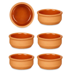 Agyagedények, mázas belsővel, barna színű