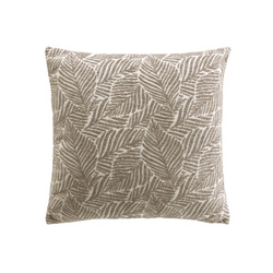 Díszpárna, jacquard levél minta, 40 x 40 cm