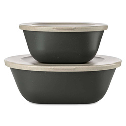 Fedéllel ellátott tároló 0,7l + 1,3l, CONNECT BOX SET KOPENHÁGA, 2 darabos készlet, KOZIOL