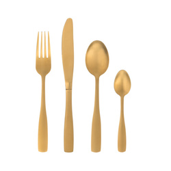 Arany evőeszköz készlet, 4 személyes