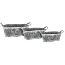 Fém virágtartó burkolatok készlete, 3 méret, szett