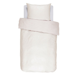 Pamut selyem ágynemű halvány rózsaszín árnyalatban, díszpárna, virágos ágynemű, Essenza, 140 x 220 cm