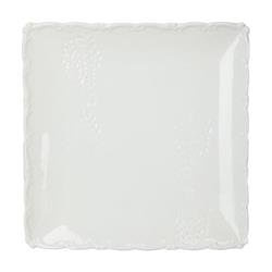 21 x 21 cm-es négyzet alakú tányér, dekoratív kivitelben