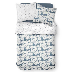 Poppies Draw pamut ágynemű, kétrétegű, 220 x 240 cm