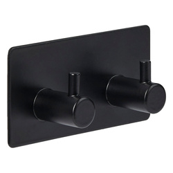 Öntapadós kampó STIKY+, 2 kampós, rozsdamentes acél, 9 x 2,8 x 4,5 cm