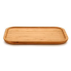 Tálca snackek tálalására, téglalap alakú, bambusz.