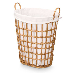 Szennyes kosár szövet betéttel és fogantyúkkal, 58 cm