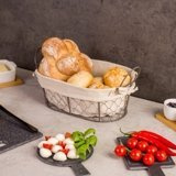 Kenyér, péksütemény, gyümölcs kosár COUNTRY STYLE, 26x17x9 cm, ZELLER