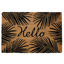 Kókuszrostból készült lábtörlő HELLO felirattal, 40 x 60 cm