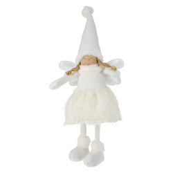 LED világítással ellátott angyalszobor, 69 cm