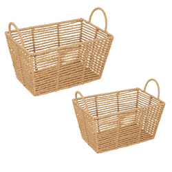 EUGENE fonott kosarak, fogantyúkkal, 2 darab