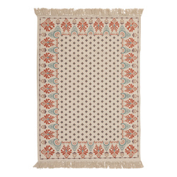 Pamut szőnyeg rojtos IKAT, 120 × 170 cm