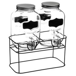 Kétállásos italadagoló állványon, 4L x 2 darab a készletben