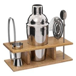 Bárkészlet koktélalátéttel, 6 darabos