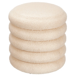 Kerek puff tárolóval boucle, Ø 40 cm