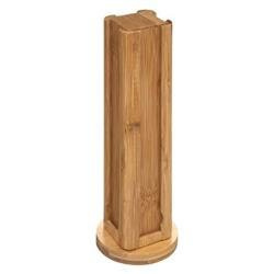 Forgó kapszulatartó, 32 darab, bambusz