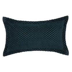 Négyzet alakú bársonyos párna CHECK, 30 x 50 cm