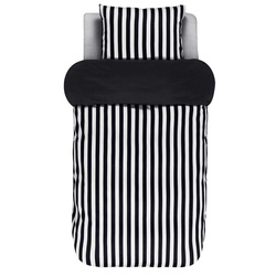 Bambusz selyem ágynemű klasszikus fekete csíkokkal, 140 x 220 cm, Marc O'Polo