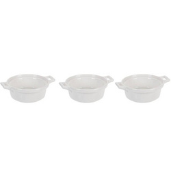 Porcelán sütőedények, 3 darab