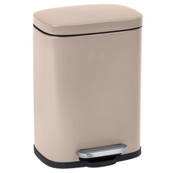 LENO szemetes, pedállal és Easy-Close funkcióval, 5 L, WENKO, taupe