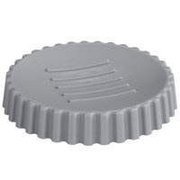 MINAS kerek szappantartó, műanyag, Ø 11 cm, szürke
