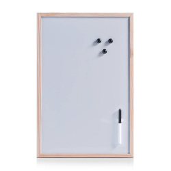 Fehér mágneses tábla filctollal, 40 x 60 cm