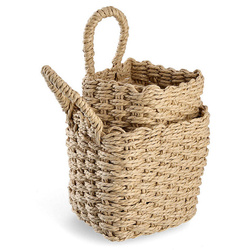 Tároló kosarak fogantyúval, papírszövet, 2 darab