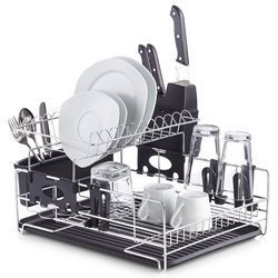 Edény szárító, csepegtető - krómozott acél, ZELLER