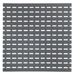 Csúszásgátló szőnyeg zuhanyzóhoz vagy fürdőkádban, padló szőnyeg fürdőszobába - 54 x 54 cm, WENKO, szürke