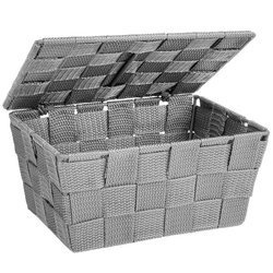 ADRIA fedeles tároló, fürdőszobai edény, WENKO, szürke