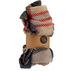 Kockás polár takaró, 125 x 150 cm