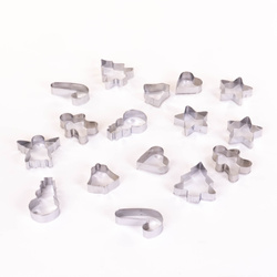 Süteményformák, 16 darab, ünnepi alakok