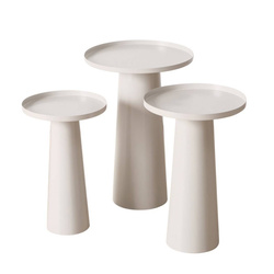 Jacky kerek dohányzóasztalok, 3 darab