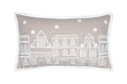 Karácsonyi párna HOHOHO hímzéssel, 30 × 50 cm