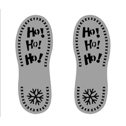 Mikulás cipő sablon, 33 cm