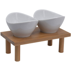 Bambusz alátéttel ellátott snack tálkák készlete