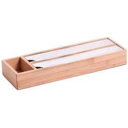 Élelmiszer- és alumíniumfólia vágó, 100% bambusz, ZELLER