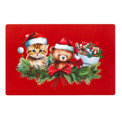 Asztali szőnyeg karácsonyi motívummal, 28,5 x 44 cm, SWEETIES