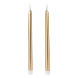LED-es, 27 cm-es viaszolt asztali gyertyák