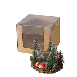 Karácsonyi gyertyatartó dísz FAIRYTALE, magassága 13,9 cm