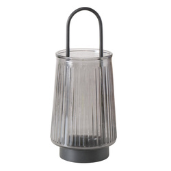 Üveg gyertyatartó fogantyúval IVER, 25,5 cm