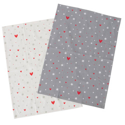 ANELLA apró mintás konyharuhák, 50 x 70 cm, 2 db.